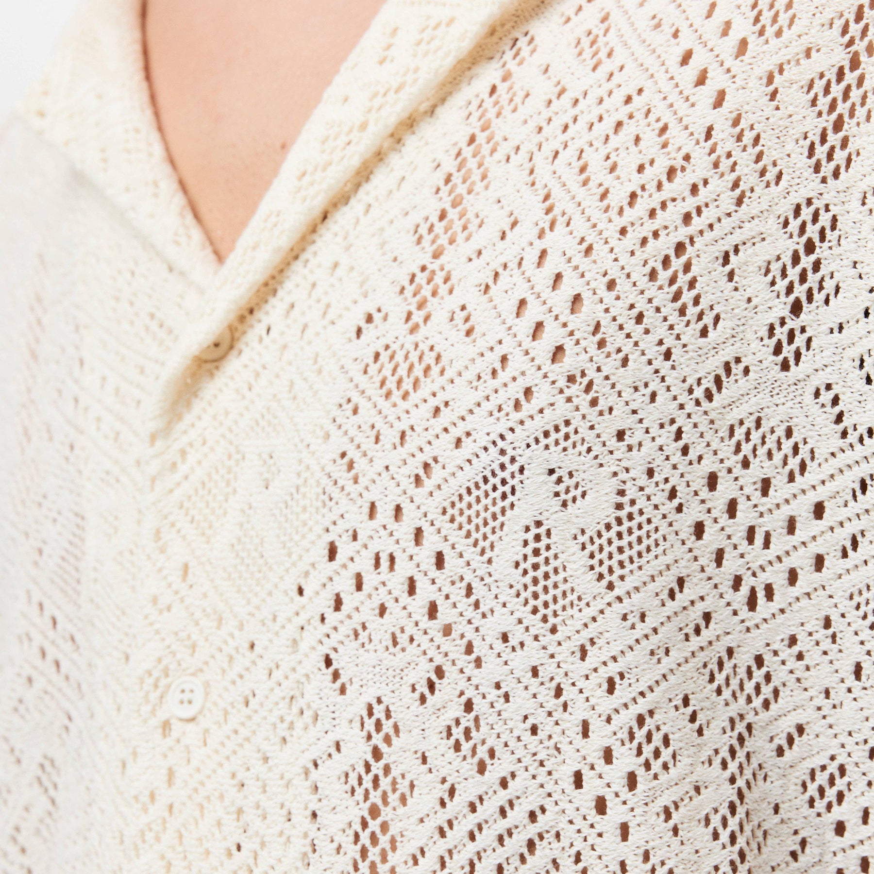 Men's Rep All-over Crochet Shirt