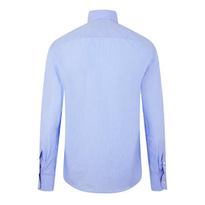Embroidered V-Logo Signature Striped Shirt
