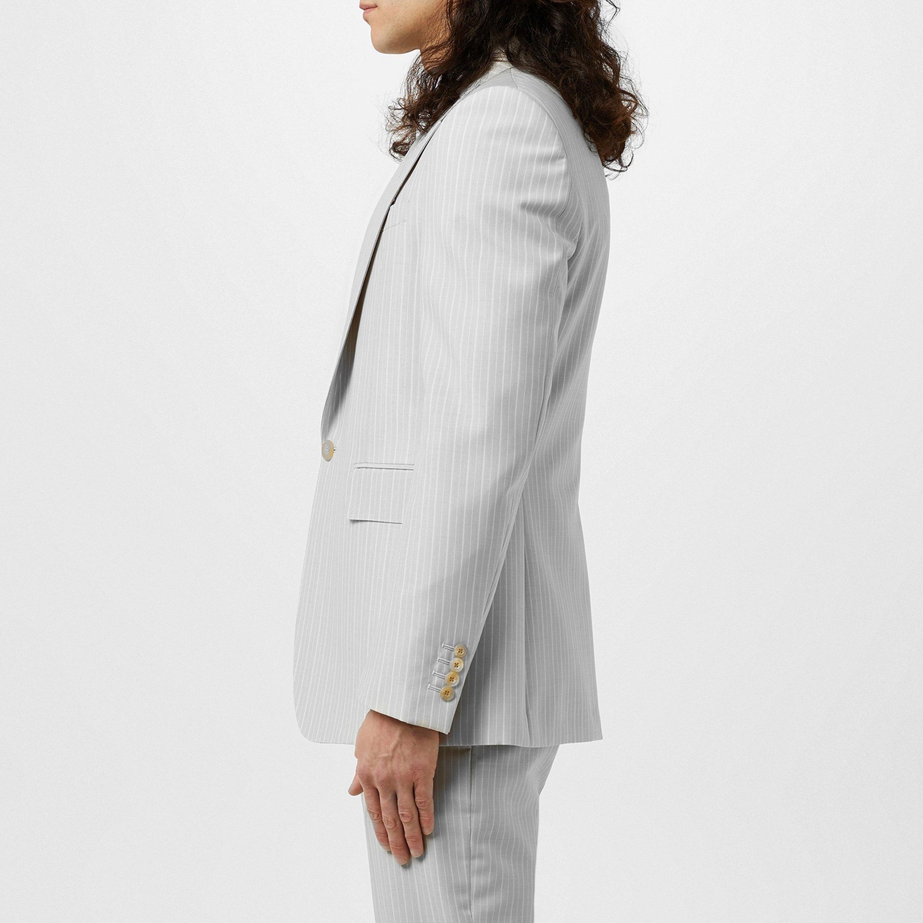 Neat Shoulder Single-Breasted Jacket
