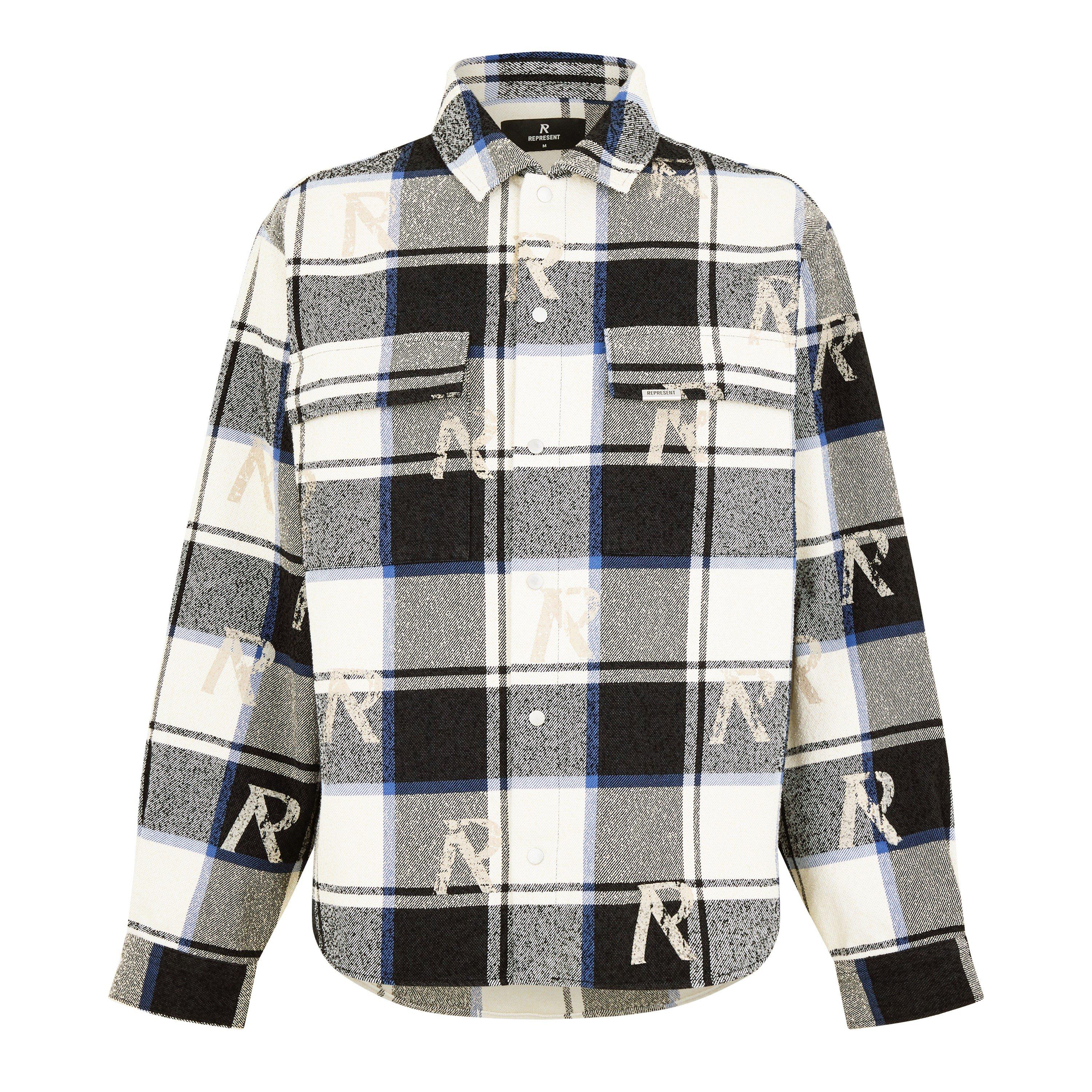All Over Initial Flannel Shirt