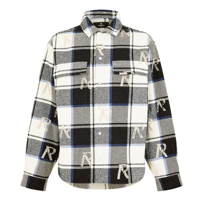 All Over Initial Flannel Shirt