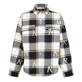 All Over Initial Flannel Shirt