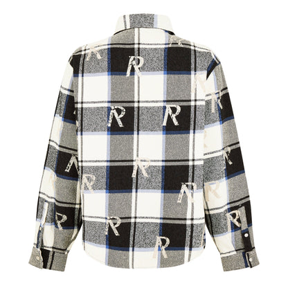 All Over Initial Flannel Shirt