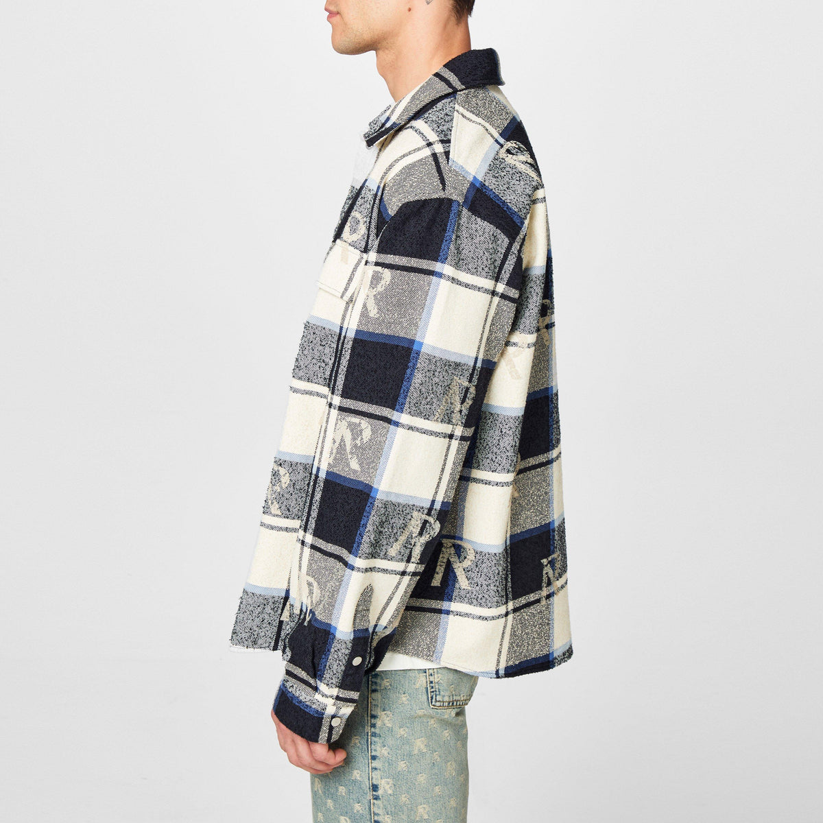All Over Initial Flannel Shirt