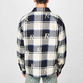 All Over Initial Flannel Shirt