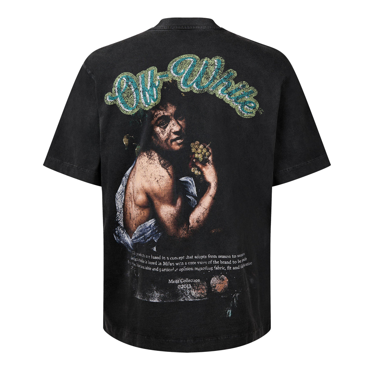 Men's Bacchus Skate Tee, Distressed T-Shirt