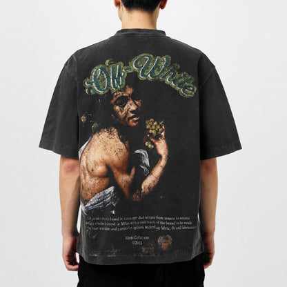 Bacchus Skate Prefaded Distressed T-Shirt