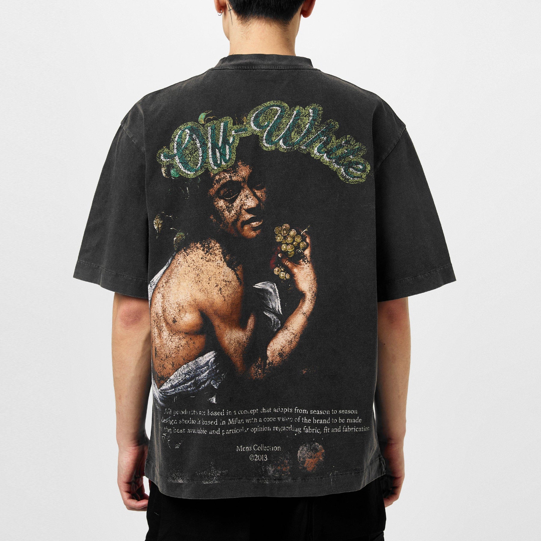 Men's Bacchus Skate Tee, Distressed T-Shirt