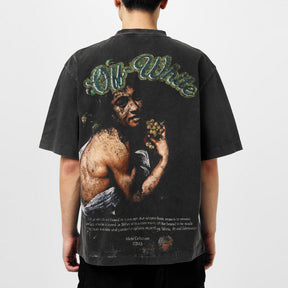 Men's Bacchus Skate Tee, Distressed T-Shirt