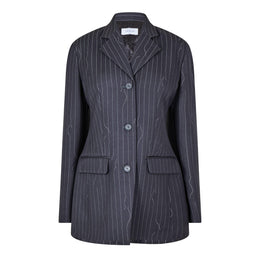 Pinstripe Oversized Jacket
