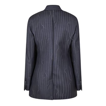 Pinstripe Oversized Jacket
