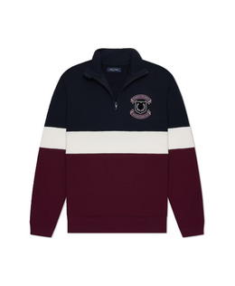 Fred Perry Embroidered Shield Half Zip Sweatshirt
