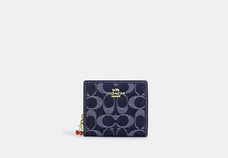 Coach Snap Wallet In Signature Denim - Wallets | Shop From The Mirage