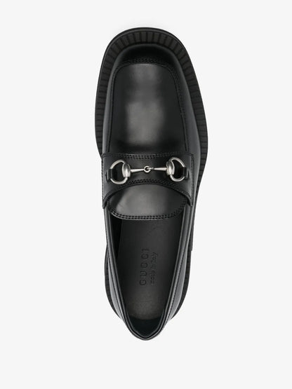 Gucci Horsebit square-toe loafers