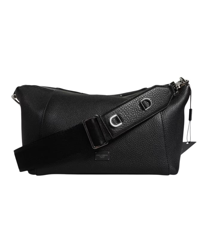 Leather Logo Plaque Crossbody Bag