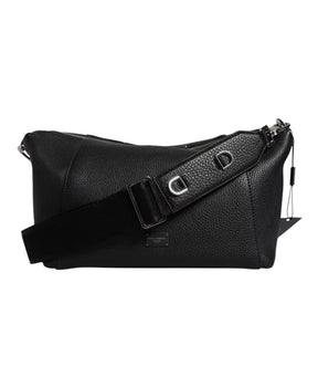 Leather Logo Plaque Crossbody Bag