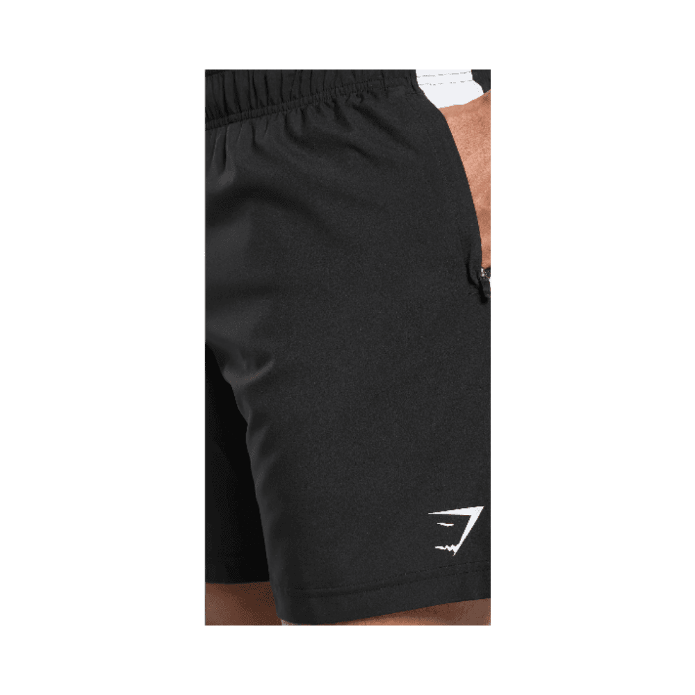 Gymshark Sport Panel 7" Shorts Black/White