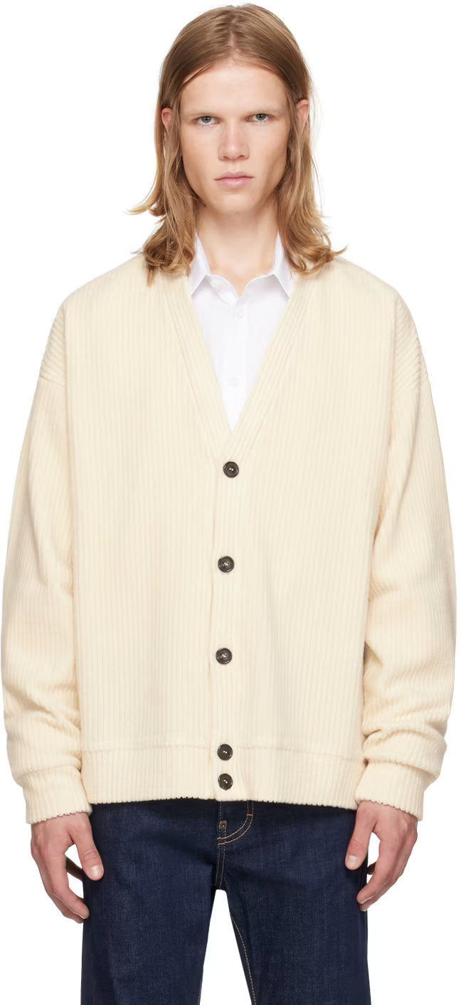 Off-White Y-Neck Cardigan