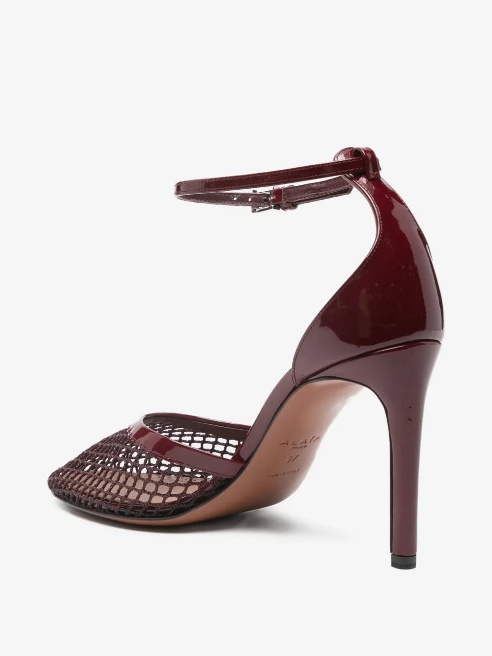 Alaïa 90mm ankle-strap mesh pumps