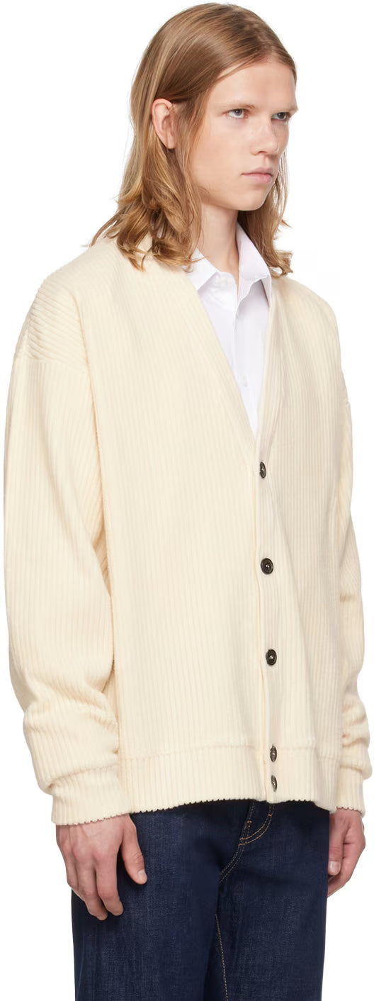 Off-White Y-Neck Cardigan