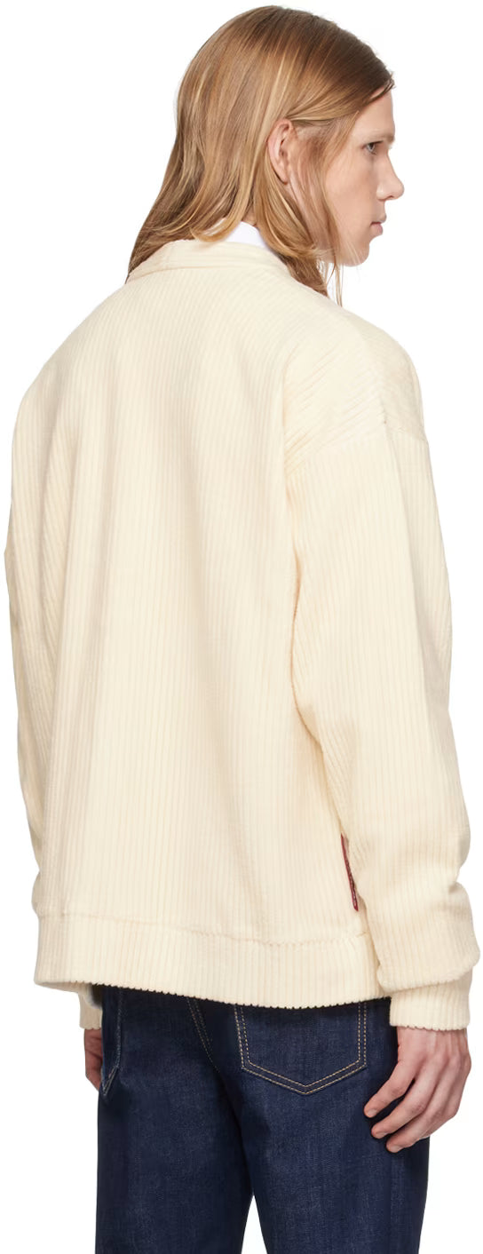 Off-White Y-Neck Cardigan