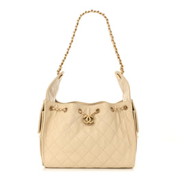 Chanel Caviar Quilted Small Chanel 25 Handbag Light Beige
