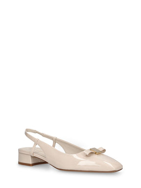 Ferragamo Marlina patent leather slingback pumps