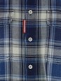 Dsquared2 Blue Shirt with All-Over Striped Motif in Cotton Man
