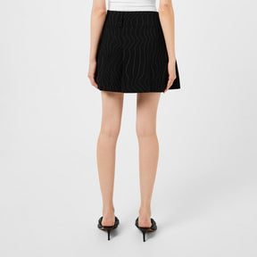 X Bella Poarch Pinstripe Mini Skirt