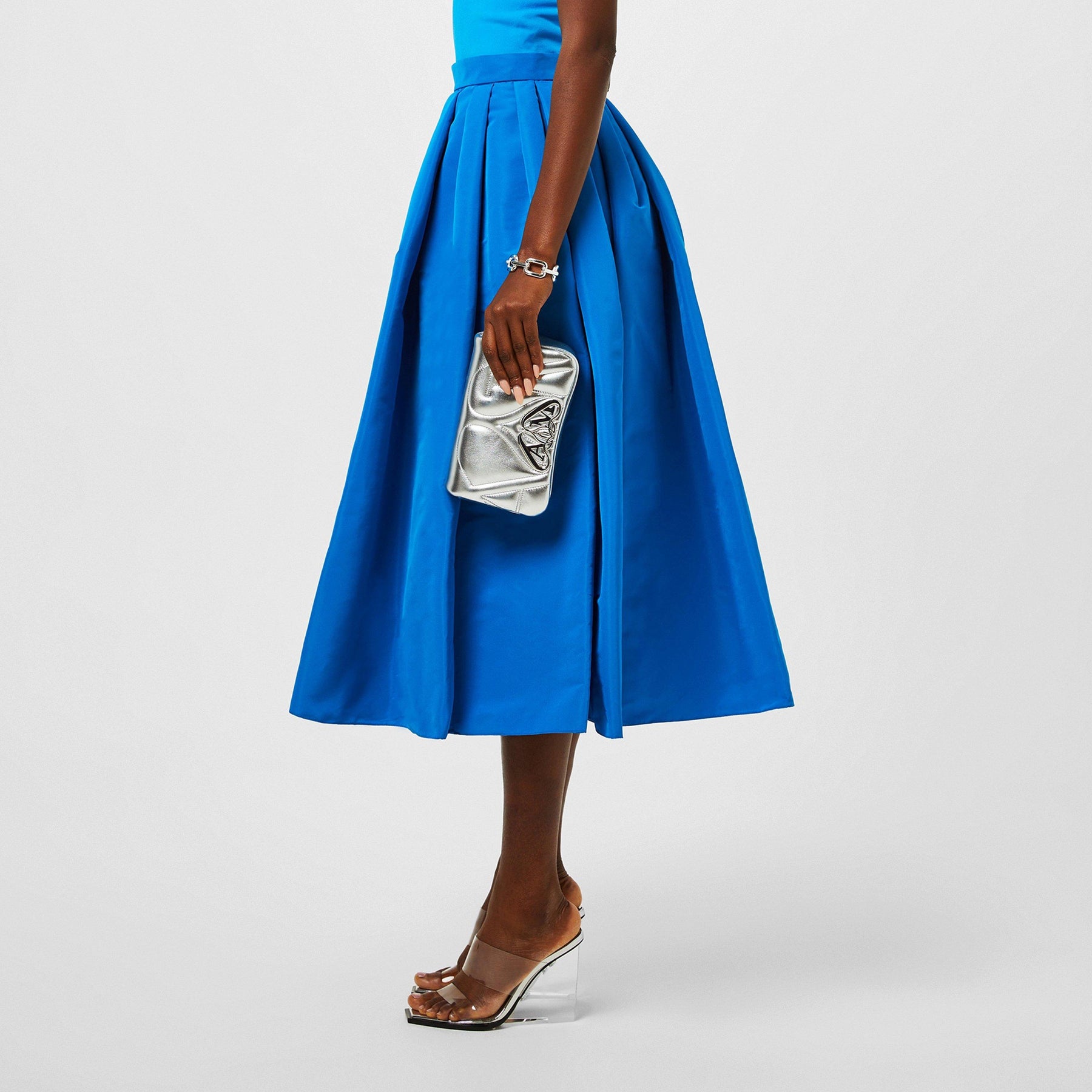 Gathered Midi Skirt