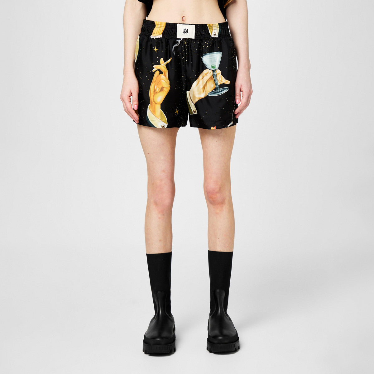 Champagne Silk Shorts
