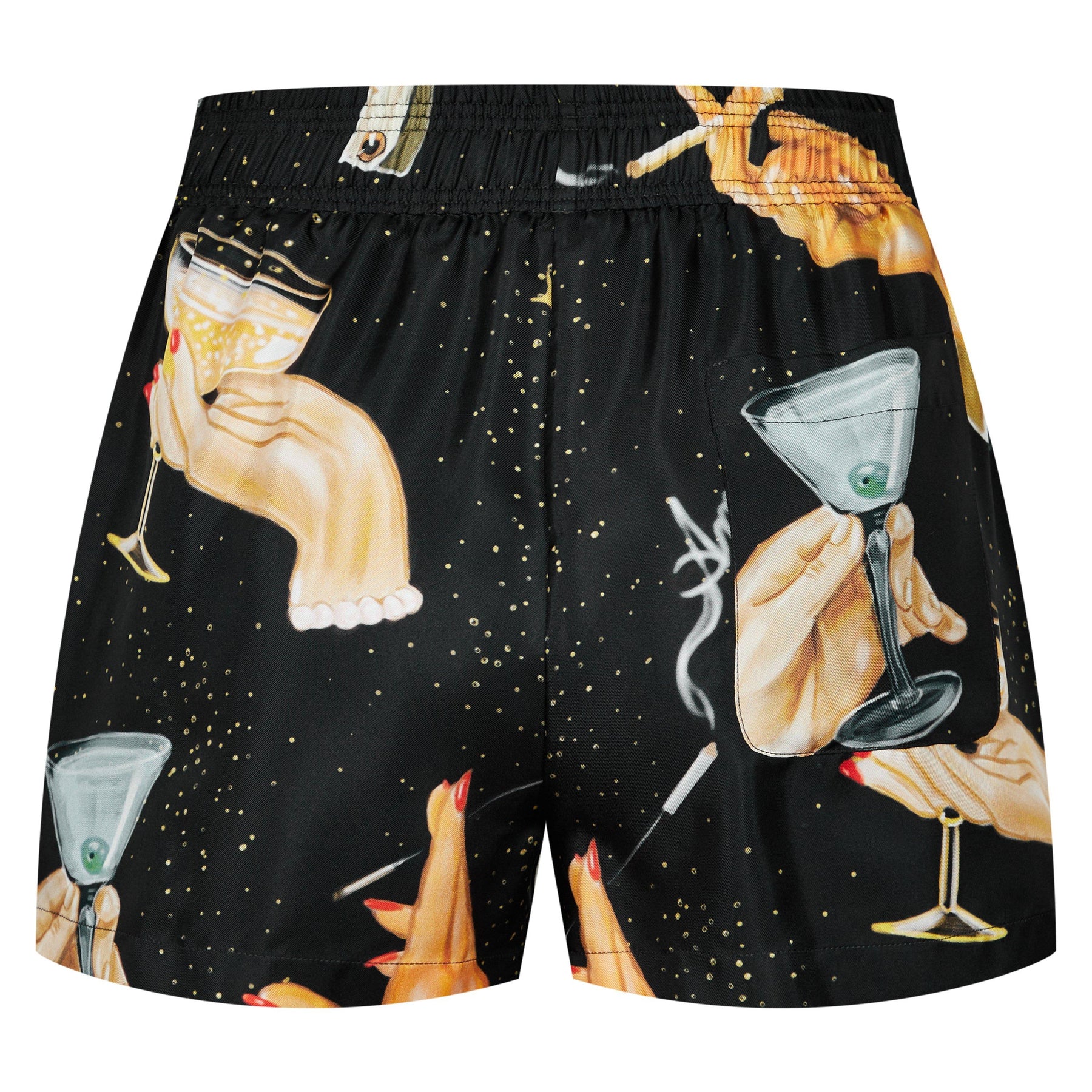 Champagne Silk Shorts