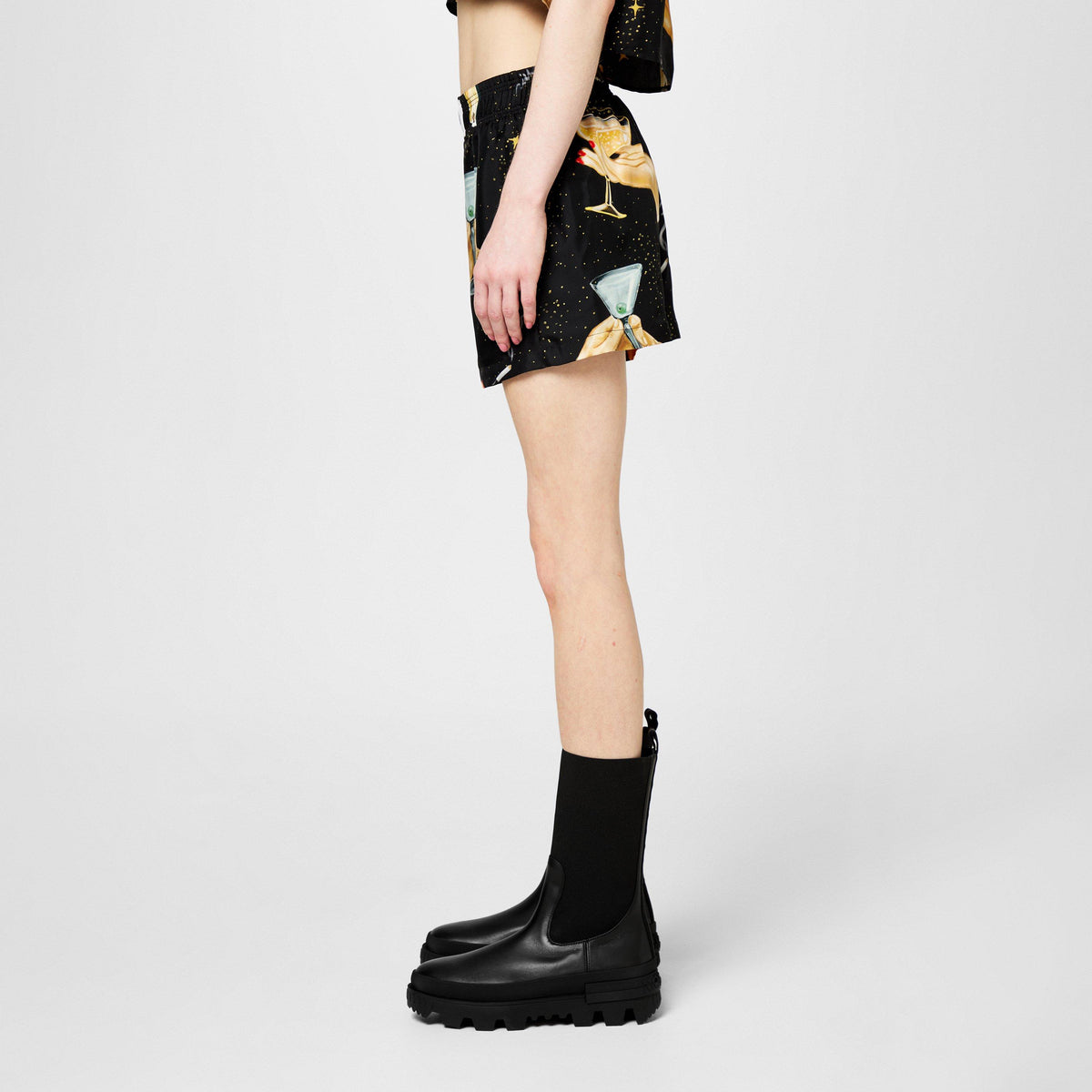 Champagne Silk Shorts