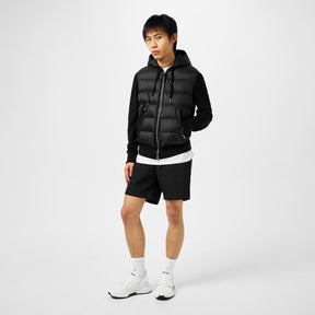 Knit Panelled Puffer Jacket
