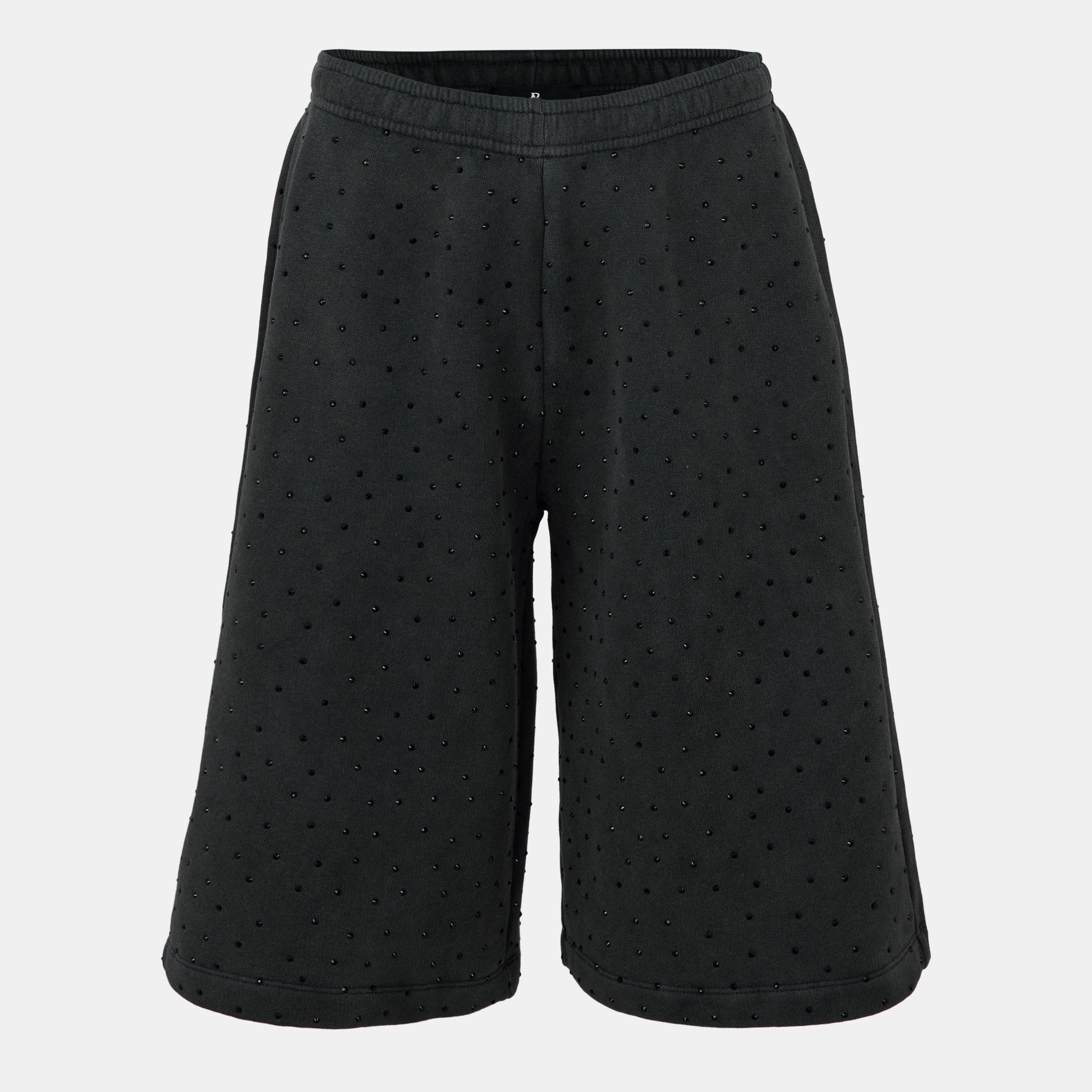Spark Nappa Leather Woven Tracksuit Shorts