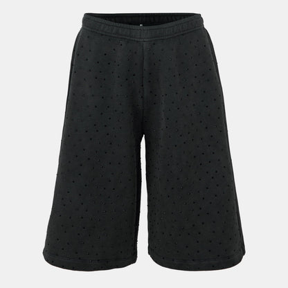 Spark Nappa Leather Woven Tracksuit Shorts