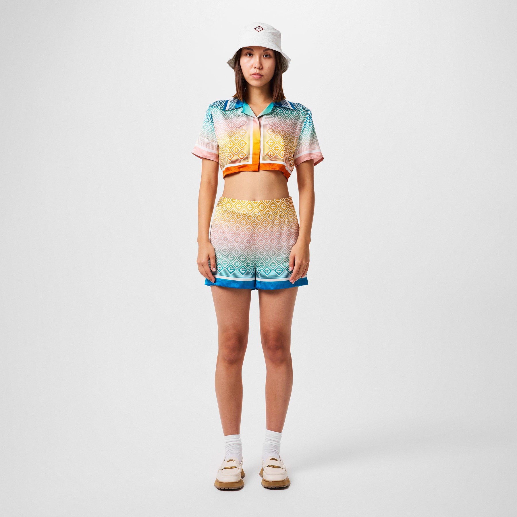 Monogram-Print Deck Shorts