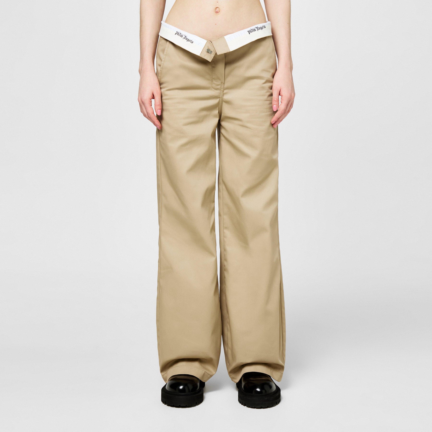Reversed Waistband Chino Pants