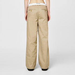 Reversed Waistband Chino Pants