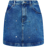 Gebisi Denim Mini Skirt