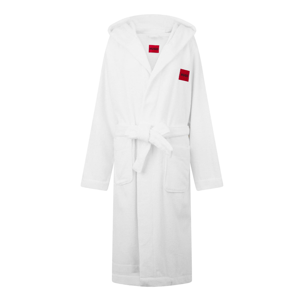 Cotton Terry Red Logo Dressing Gown