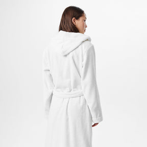 Cotton Terry Red Logo Dressing Gown