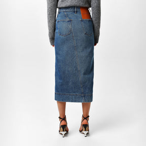 La Jupe De-Nimes Midi Skirt