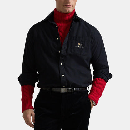Brushed Polo Bear Oxford Shirt