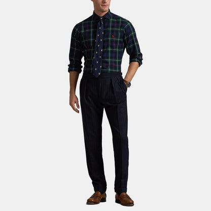 Twill Checked Long Sleeve Shirt