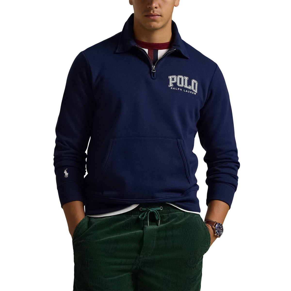 Collegiate Logo Quarter Zip Fleece