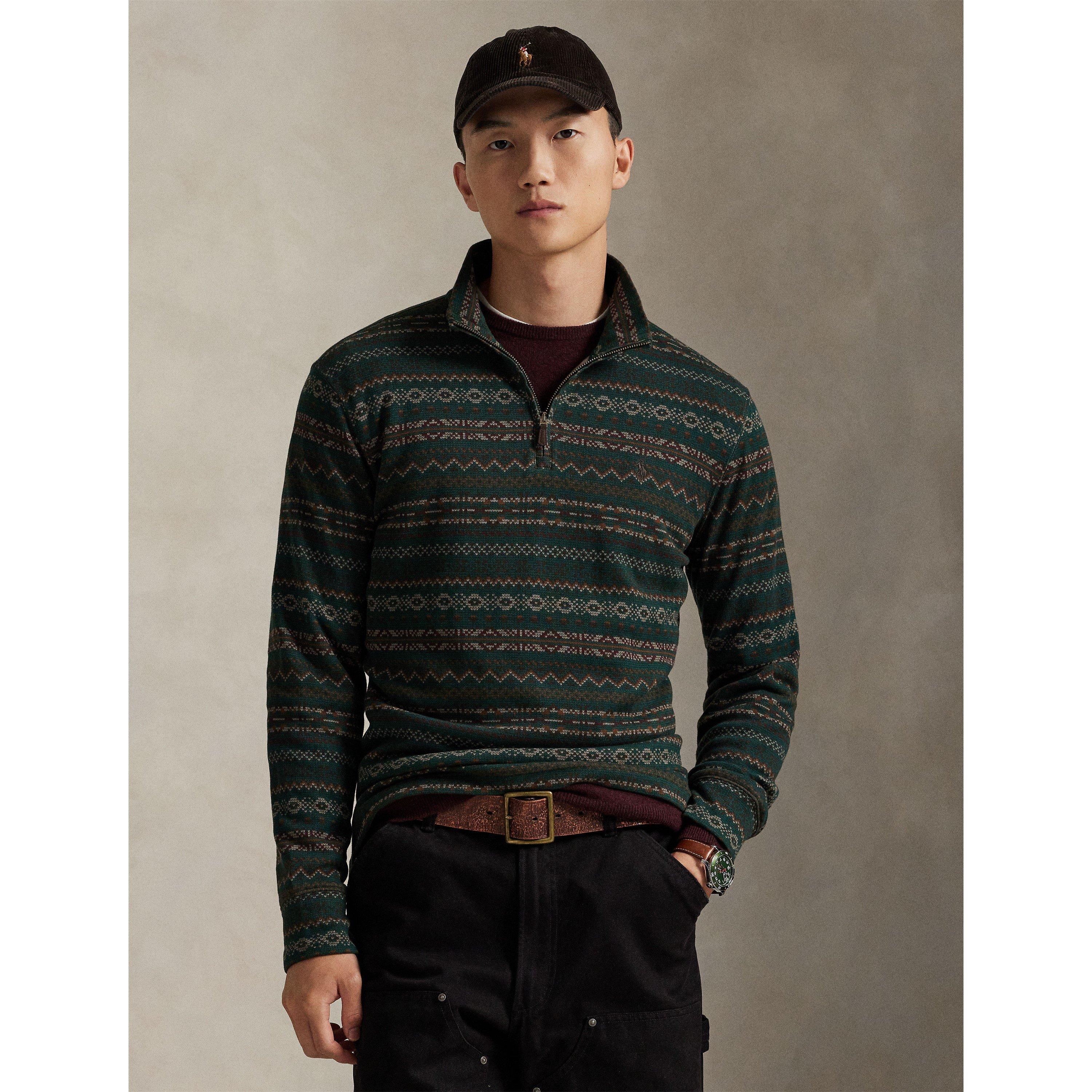 Plaid Estate 1/4 Zip Sweatshirt