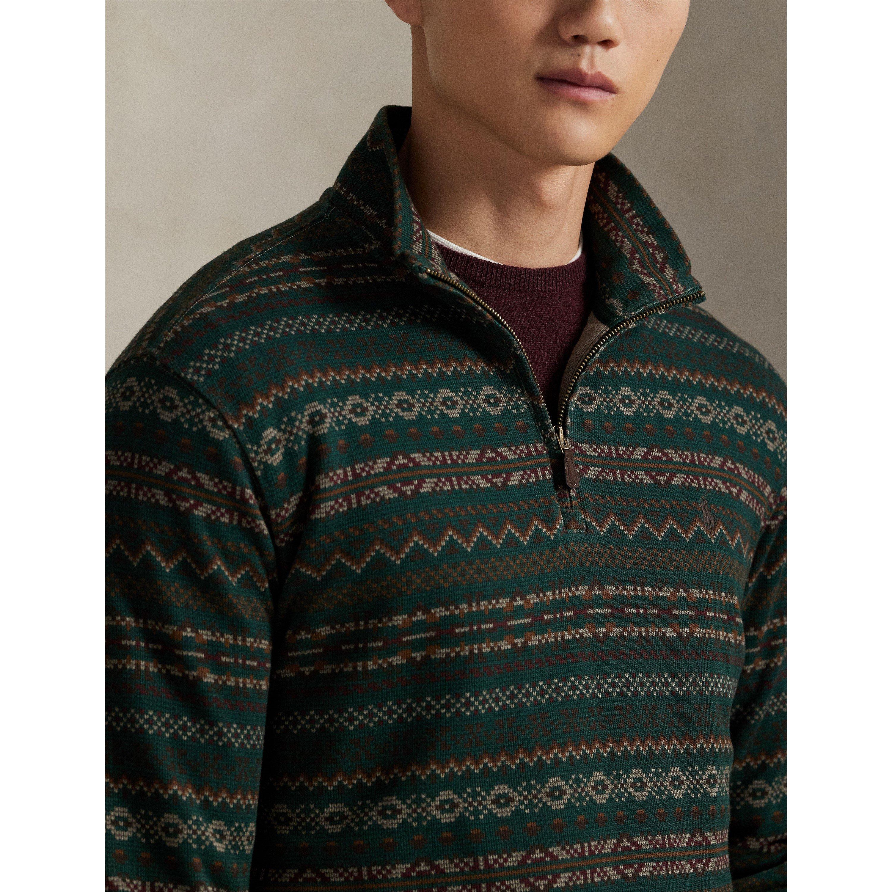 Plaid Estate 1/4 Zip Sweatshirt