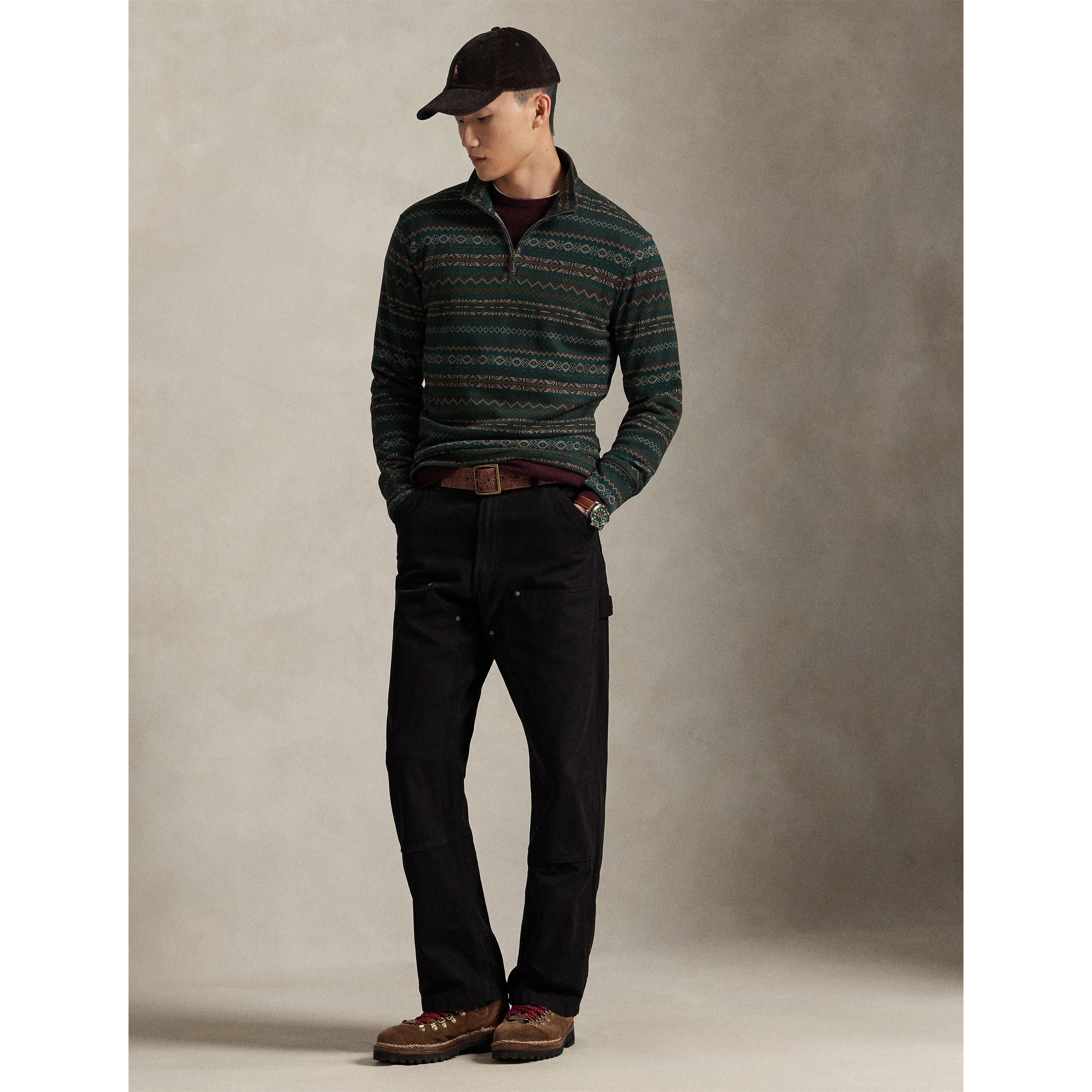 Plaid Estate 1/4 Zip Sweatshirt