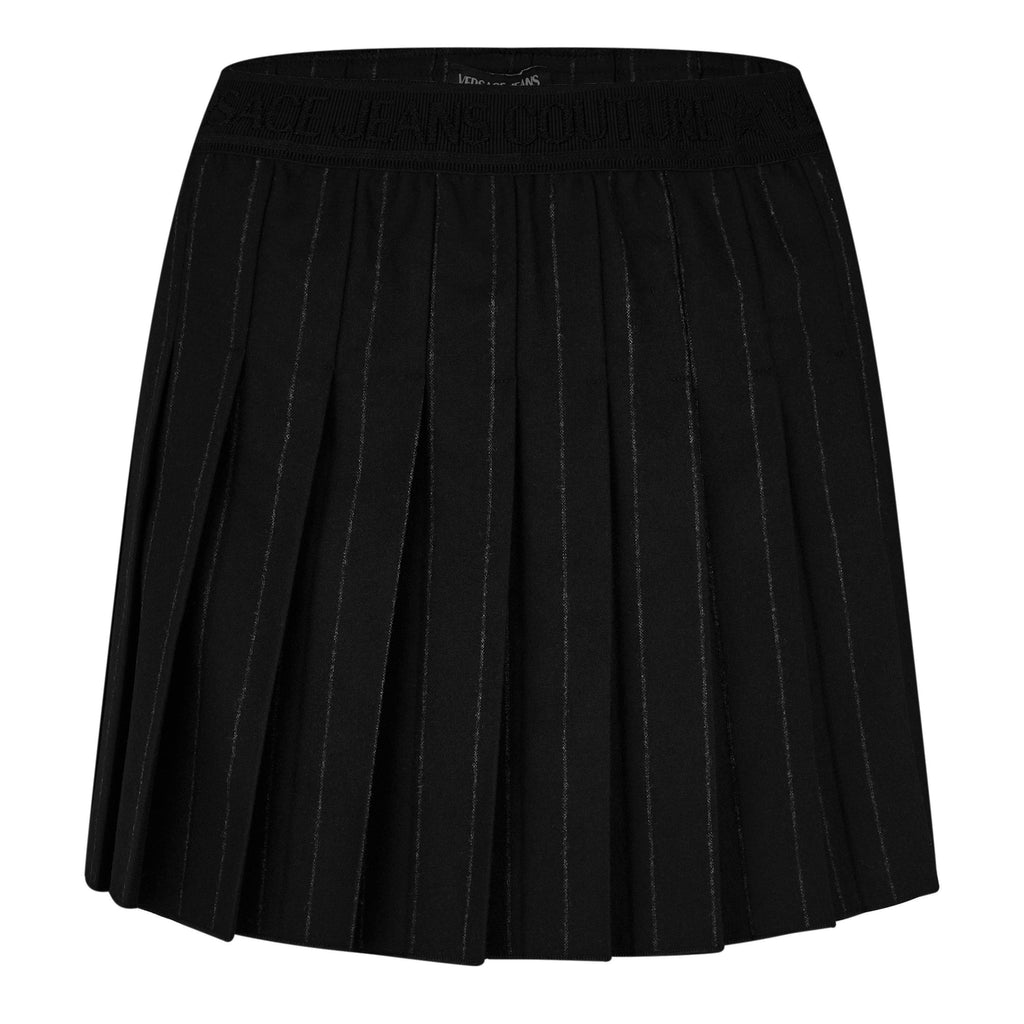 Pinstripe Pleated Skirt